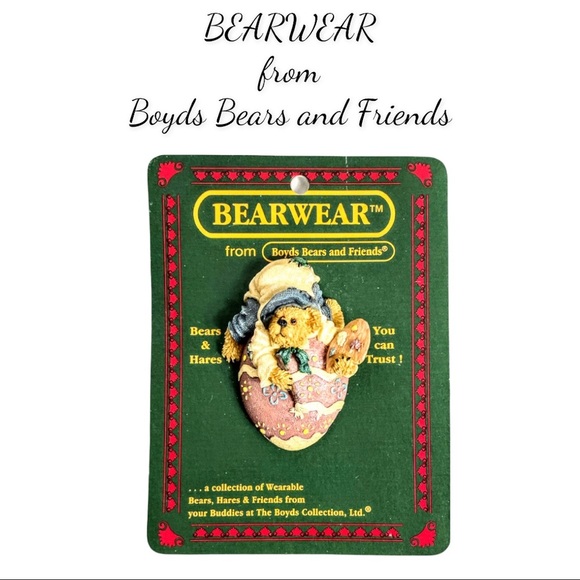 Boyds Bear Bearwear Collection Brooch 2000 #26156 - Picture 1 of 7